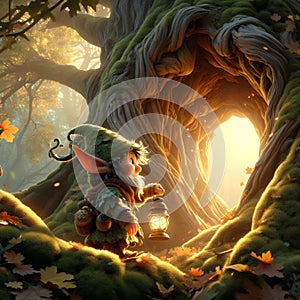 world of warcraft fantasy artwork child adventurer fairy tale character illustration