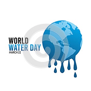 World Water Day Vector Illustration.