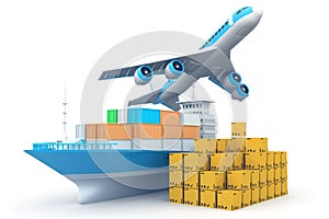 World wide cargo transport concept