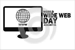 World Wide Web Day Vector illustration