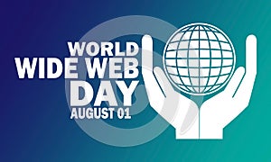 World Wide Web Day Vector Illustration