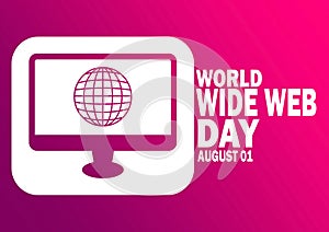 World Wide Web Day Vector Template Design Illustration