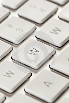 World Wide Web on a Grey Computer Keyboard