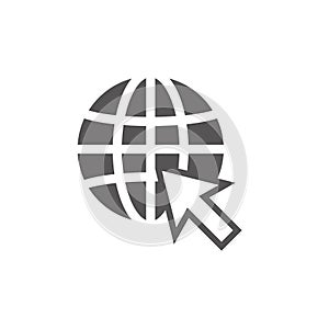 World wide web icon design template illustration