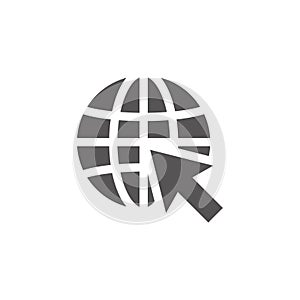 World wide web icon design template illustration