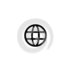 World wide web icon and simple flat symbol for web site, mobile, logo, app, UI photo