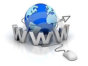 World wide web internet concept