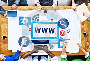 World Wide Web Internet Online Illustration Concept