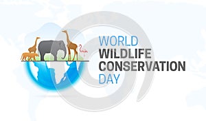 World Wildlife Conservation Day  Background Illustration