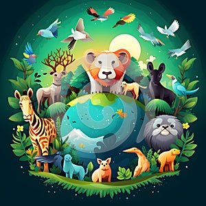 World Wildlife Day concept.