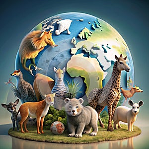 world wildlife day group of animals