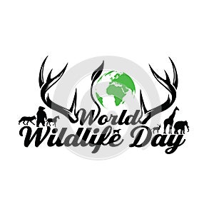 World Wildlife Day typography