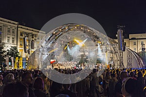 World Youth Days , concert on market square.