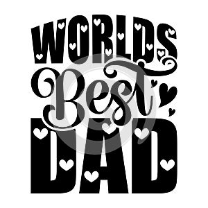 Worlds Best Dad, Typography design