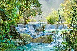 Worlds most beautiful waterfalls Kuang Si waterfall Luang Prabang Laos