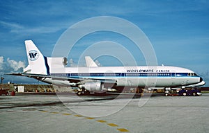 WORLDWAYS CANADA lockheed L-1011 100 TRISTAR .