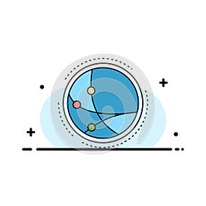 worldwide, communication, connection, internet, network Flat Color Icon Vector