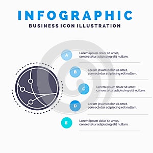 worldwide, communication, connection, internet, network Infographics Template for Website and Presentation. GLyph Gray icon with