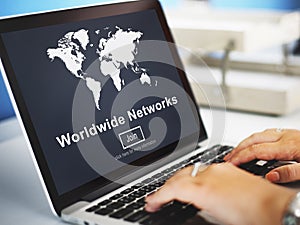 Worldwide Networks Connection Globalization Technology Concept