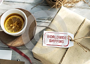 Worldwide Shipping Delivery Express Graphic Concept