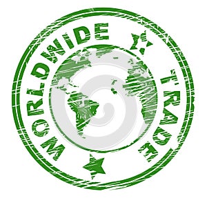 Worldwide Trade Indicates Import E-Commerce And Globalise photo