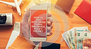 Worldwide travel insurance policy online mobile app