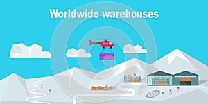 Worldwide Warehouse Delivering to the North Pole