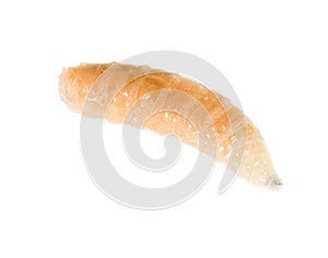 Worm of maggots on a white background