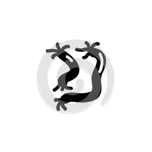 Worm Parasite Flat Vector Icon