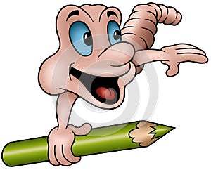 Worm and Pencil