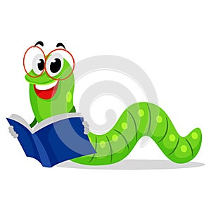 Worm Reading Book