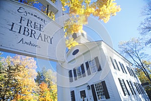 Worms eye view of Egremont library, MA