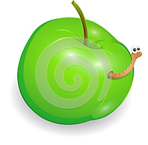 Wormy apple
