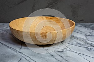 Wormy maple wood bowl