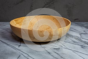 Wormy maple wood bowl