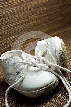 Worn baby shoes