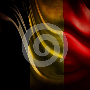 Worn belgian flag