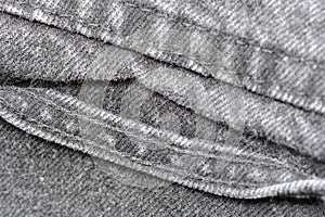 Worn blue denim jeans texture, background
