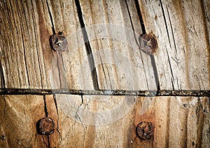 Worn Boards with Screws