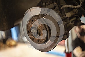 Worn Brake Disc Maintenance