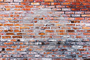 Worn brick wall pattern as background