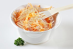 Grated carrot