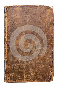 Worn leather book Cover