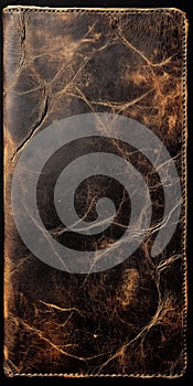 Worn leather texture background with vintage brown patterns
