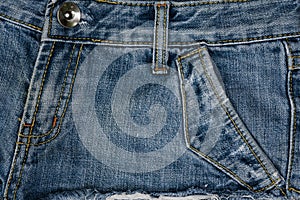 Worn old jean