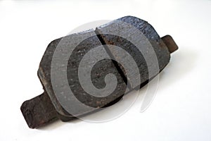 Worn out brake pad or brake shoes