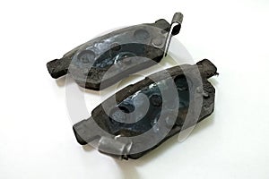 Worn out brake pad or brake shoes