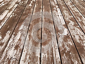 Worn and Peeling Deck Stain