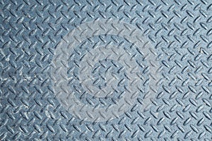 Worn Polished grungy Industrial Checker Plate Background Texture photo