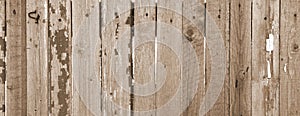 Worn Rustic Wooden Wall. Weathered painted Texture. Outdoor photo